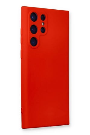 Samsung Galaxy S24 Ultra Kılıf Nano içi Kadife Silikon - Kırmızı