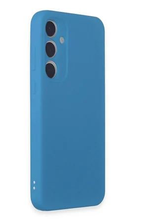 Samsung Galaxy A15 4G Kılıf First Silikon - Mavi