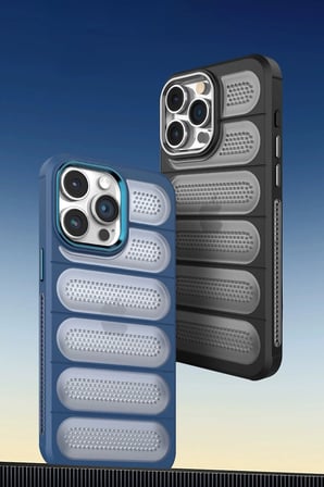iPhone 15 Pro Max Kılıf Airmax Silikon Kapak - Titan Gri