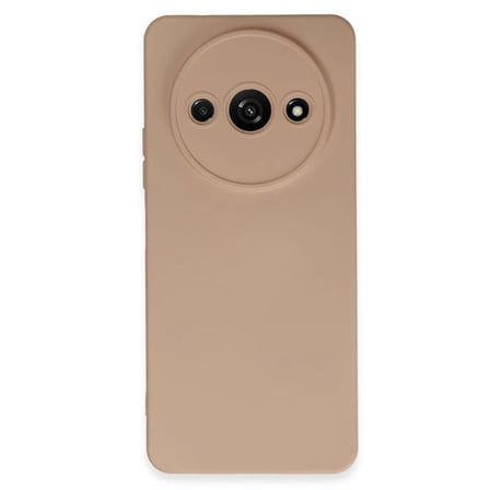 Redmi A3 4G Kılıf Nano içi Kadife Silikon - Pudra