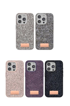 iPhone 15 Pro Max Bright Simli Kapak - Derin Mor