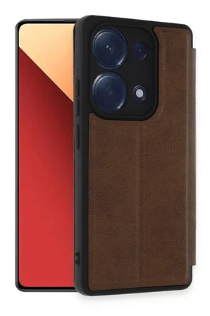 Redmi Note 13 Pro 4G Kılıf Flip Cover - Taba