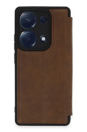 Redmi Note 13 Pro 4G Kılıf Flip Cover - Taba