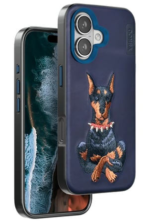 iPhone 16 Perma Desenli Kapak - Lacivert
