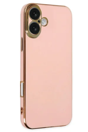 iPhone 16 Kılıf Volet Silikon - Pembe