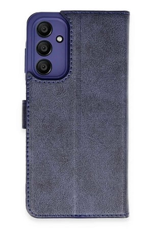 Samsung Galaxy A15 4G Kılıf Trend S Plus Kapaklı Kılıf - Lacivert