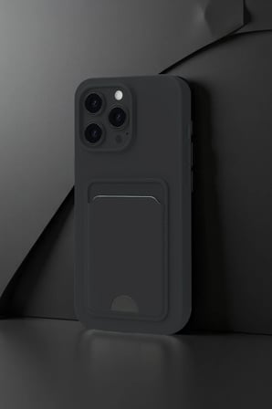 iPhone 16 Plus Kılıf Kelvin Kartvizitli Silikon - Lila