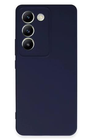 Vivo V30 Lite 4G Kılıf First Silikon - Lacivert