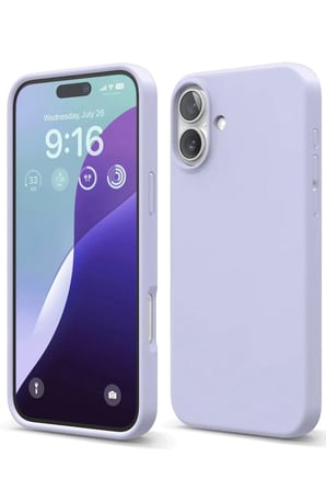 iPhone 16 Plus Kılıf Nano içi Kadife Silikon - Lila