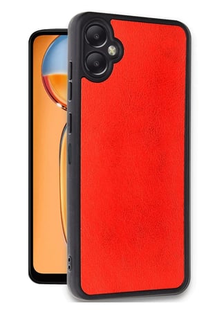 Samsung Galaxy A06 Kılıf Aras Deri Kapak - Kırmızı