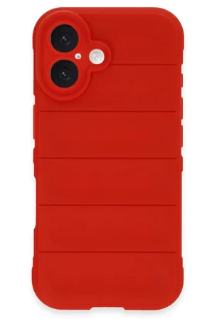 iPhone 16 Plus Kılıf Optimum Silikon - Kırmızı