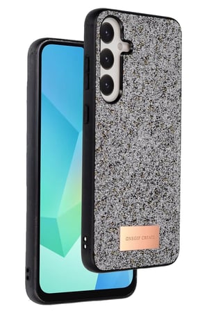 Samsung Galaxy S24 FE Bright Simli Kapak - Gümüş