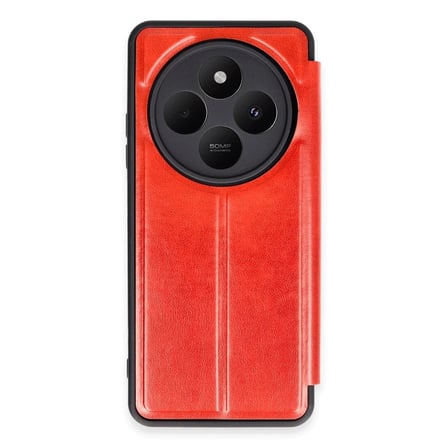 Redmi 14C Kılıf Flip Cover - Kırmızı