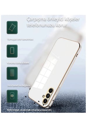 Samsung Galaxy S25 Ultra Kılıf Volet Silikon - Beyaz