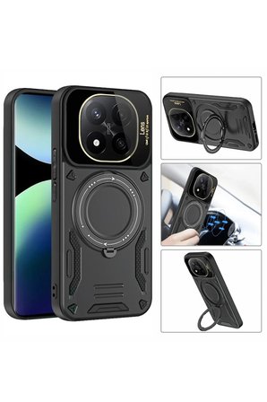 Redmi Note 14 Pro 4G Kılıf Joy Lens Standlı Kapak - Lacivert