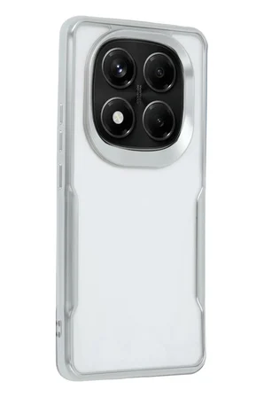 Redmi Note 14 Pro Plus Kılıf Boyi Silikon Kapak - Gümüş