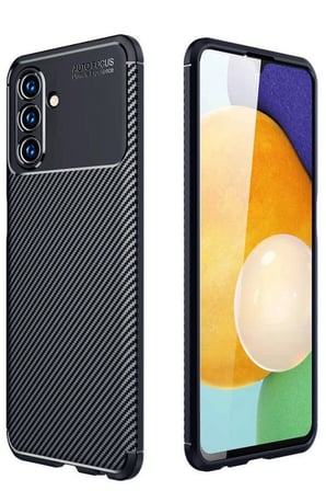 Samsung Galaxy A56 Kılıf Auto Focus Karbon Kapak - Siyah
