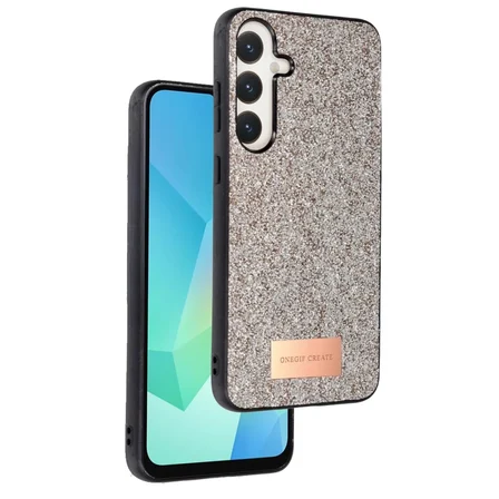   Samsung Galaxy A56 Bright Simli Kapak - Gold