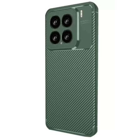 Mi 15 Kılıf Auto Focus Karbon Kapak - Koyu Yeşil