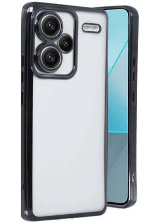 Redmi Note 13 Pro Plus Kılıf  Lensli Silikon - Siyah