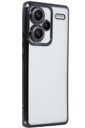 Redmi Note 13 Pro Plus Kılıf  Lensli Silikon - Siyah