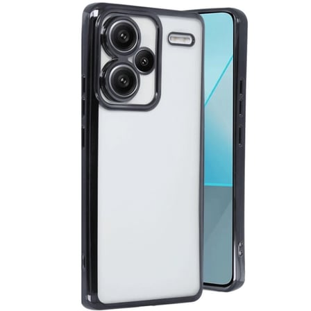 Redmi Note 13 Pro Plus Kılıf  Lensli Silikon - Siyah