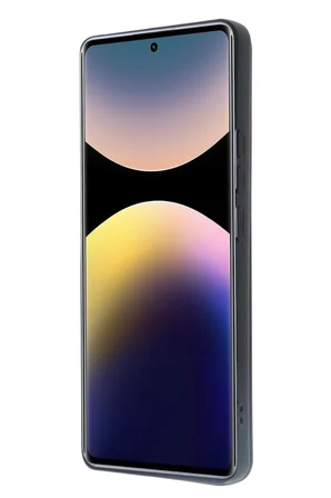 Redmi Note 14 Pro 4G Kılıf Sara Kartvizitli Deri Kılıf - Siyah