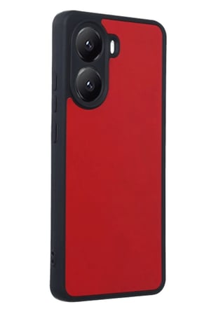 Poco X7 Pro Kılıf Aras Deri Kapak - Kırmızı
