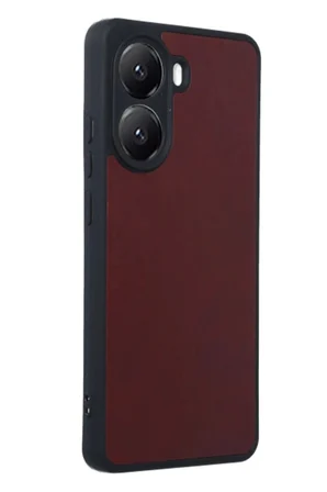 Poco X7 Pro Kılıf Aras Deri Kapak - Bordo