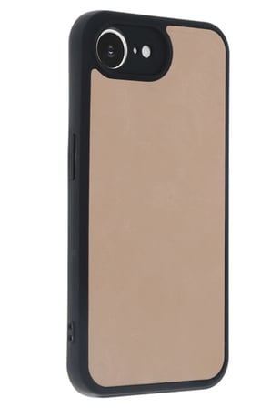 iPhone 16E Kılıf Aras Deri Kapak - Pudra
