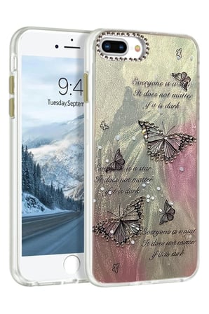 iPhone 7 Plus Kılıf Blade Aynalı Desenli Kapak - Desen 6
