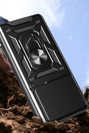 Mi 15 Pro Kılıf Pars Lens Yüzüklü Silikon - Yeşil