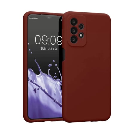 SamsungGalaxyA234GKılıfFirstSilikon-Bordo