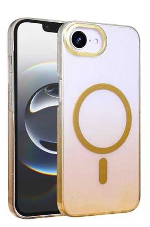 iPhone 16E Glossy Magsafe Kapak - Çöl Titanyum