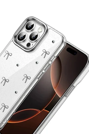 iPhone 16 Pro Max Fiyonk Desenli Kapak - Desen 5