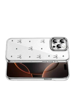 iPhone 16 Pro Max Fiyonk Desenli Kapak - Desen 5