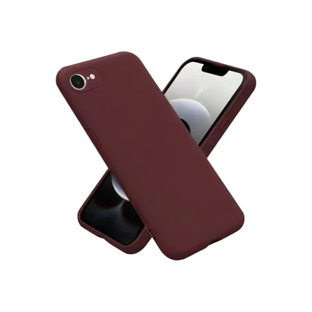 iPhone 16E Kılıf First Silikon - Bordo