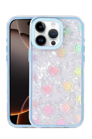 iPhone 15 Pro Lumi Desenli Kapak - Mavi