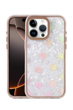 iPhone 15 Pro Lumi Desenli Kapak - Çöl Titanyum