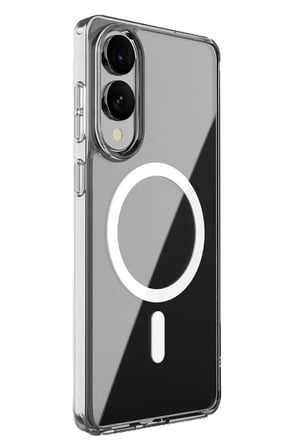 Samsung Galaxy S25 Edge Kılıf Magneticsafe Şeffaf Silikon - Şeffaf