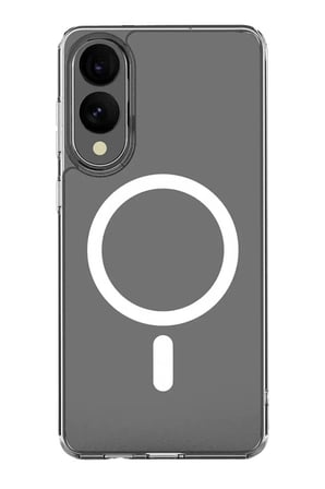 Samsung Galaxy S25 Edge Kılıf Magneticsafe Şeffaf Silikon - Şeffaf