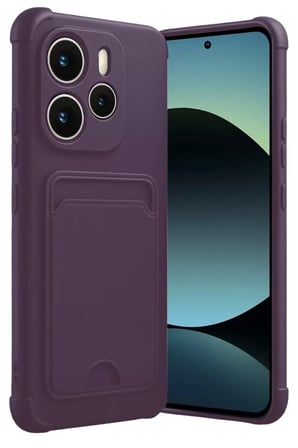 Redmi Note 14 4G Kelvin Kartvizitli Silikon - Derin Mor