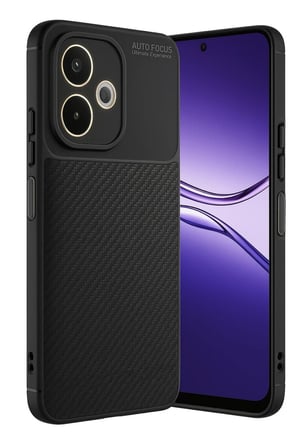 A5 Pro 4G Kılıf Auto Focus Karbon Kapak - Siyah