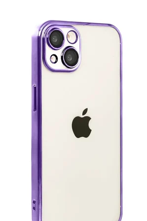 iPhone 15  Lensli Silikon - Mor