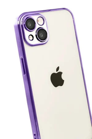iPhone 15  Lensli Silikon - Mor