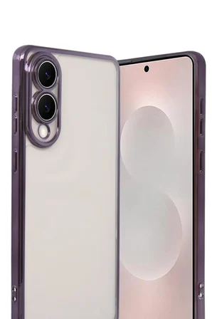 Samsung Galaxy S25 Edge  Lensli Silikon - Mor