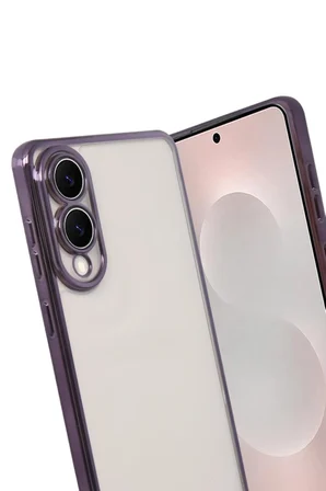 Samsung Galaxy S25 Edge  Lensli Silikon - Mor