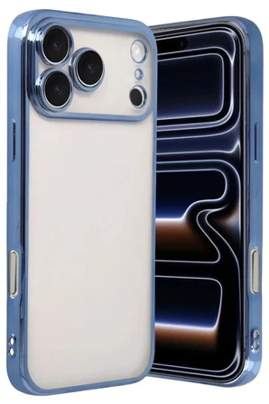 iPhone 17 Pro  Lensli Silikon - Açık Mavi