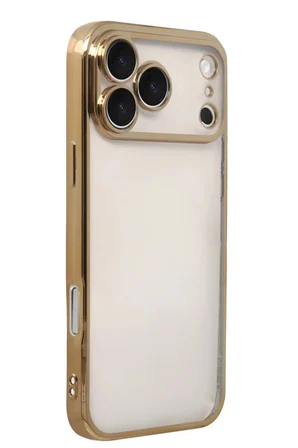 iPhone 17 Pro Max  Lensli Silikon - Gold