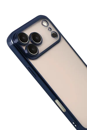 iPhone 17 Pro Max  Lensli Silikon - Lacivert